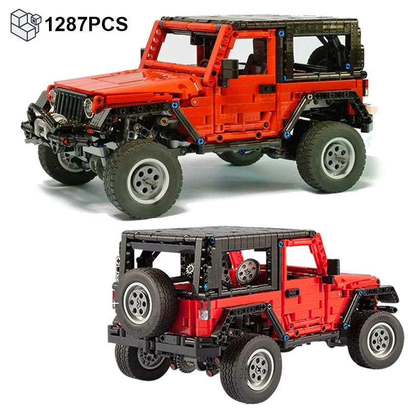 How to build a LEGO JEEP wrangler - LEGO MOC Building Process