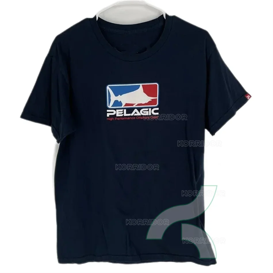 

2024 Pelagic Fishing Shirt Men Short Sleeve T Shirts Outdoor Sun Protection Tops Wear Summer Fishing Apparel Camiseta De Pesca