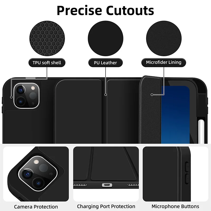 Premium Pencil Holder Tablet Case - Sleek Protective Cover