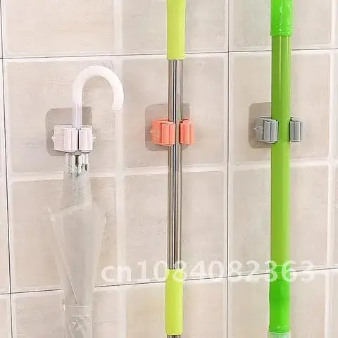 

Bathroom Garden Shipping accessories Broom Mop Shelf Type Seamless Doors Clip Hook Walls Behind Hanger Kitchen Drop home Brush