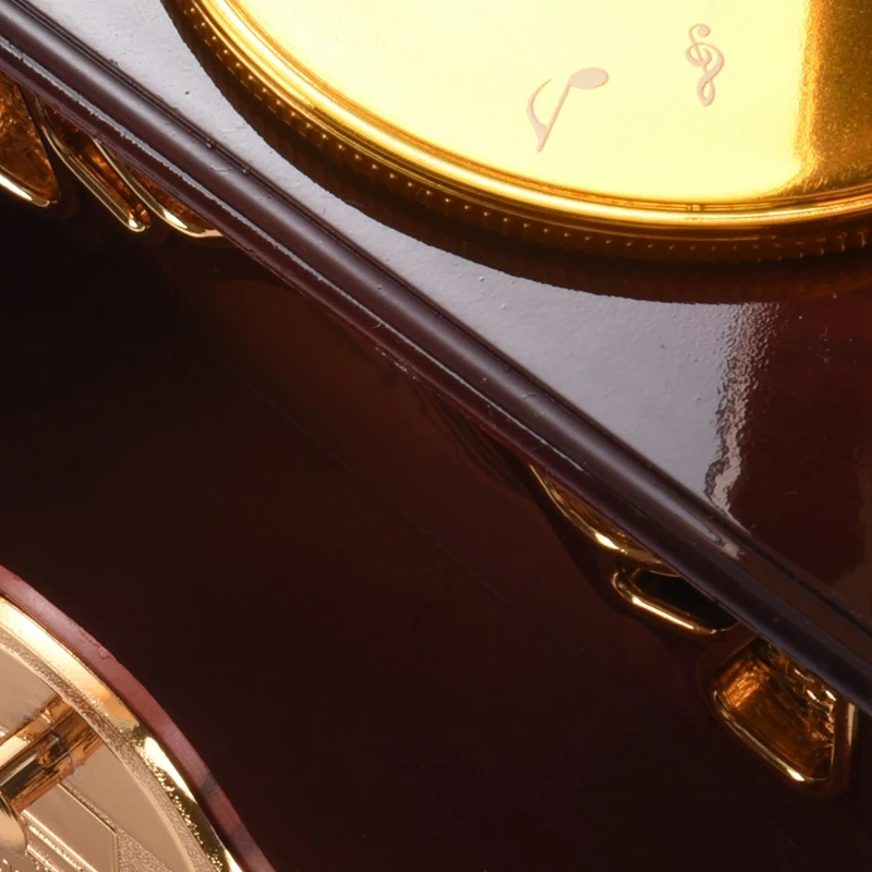 Gramofon Alakú Klasszikus Vintage Zenei Doboz Kézi Forgattyú Típusú Mozgalom Diy Romantikus Karácsonyi Ajándék - Image 4