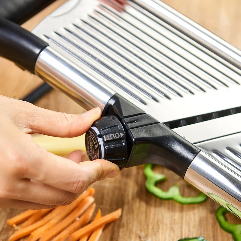Stainless Steel Slicing Plate Multi-function Replaceable Blade Protect Hands Vegetable Slicer for Potato Onion Kitchen Tools