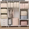 1PC Quilt storage bag Large capacity clothes quilt sorting bag compressible travel portable down jacket storage bag 2