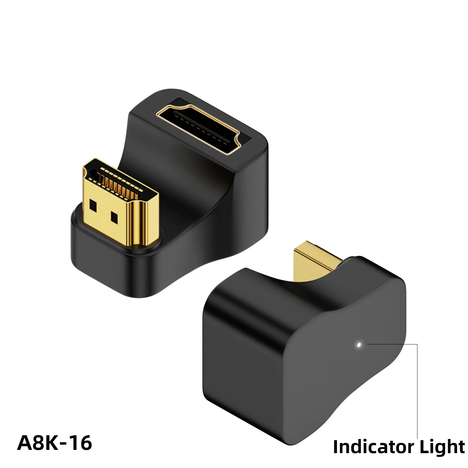 محول HDTV على شكل U 360 درجة HDMI 2.1 ذكر إلى أنثى...