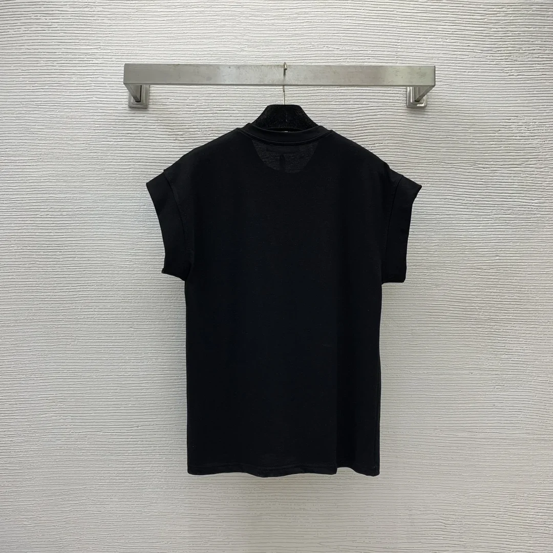 

Aircraft Sleeves Round Neck Design Loose Summer T-shirt
