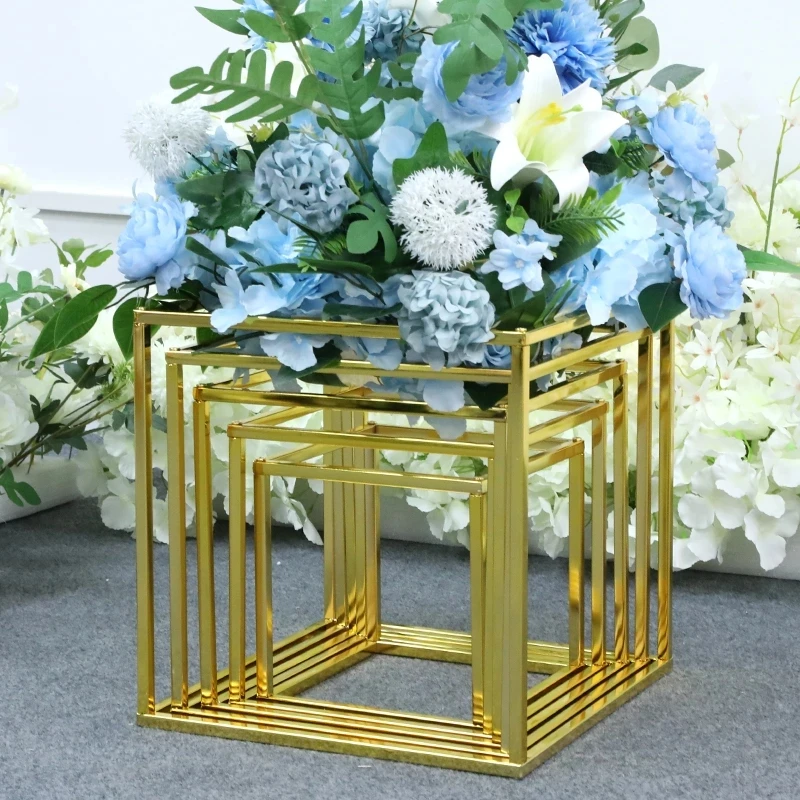 연철 스탠드 웨딩 소품, 인공 꽃 도로 리드 용품, 꽃 아치 웨딩 아치 도로 리드 T-스테이지 장식, 10 개