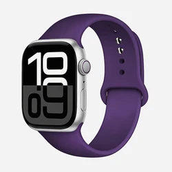 Premium Silicone Sport Band for Smartwatches - Versatile and Stylish Bracelet (Deep Purple)