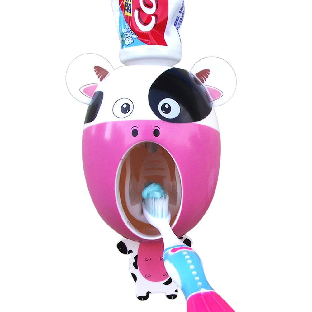 

Oothpaste Squeezer for Kids Toothpaste Dispenser Toothbrush Holders Bathrooms Hanging Cartoon Extruder