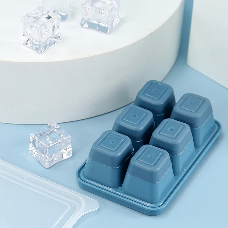 Ice Cube Tray Round Ice Maker Plastic Ice Cube Mold BPA Free I with Lids for Ice Cream Party Whiskey Cocktail Cold - AliExpress