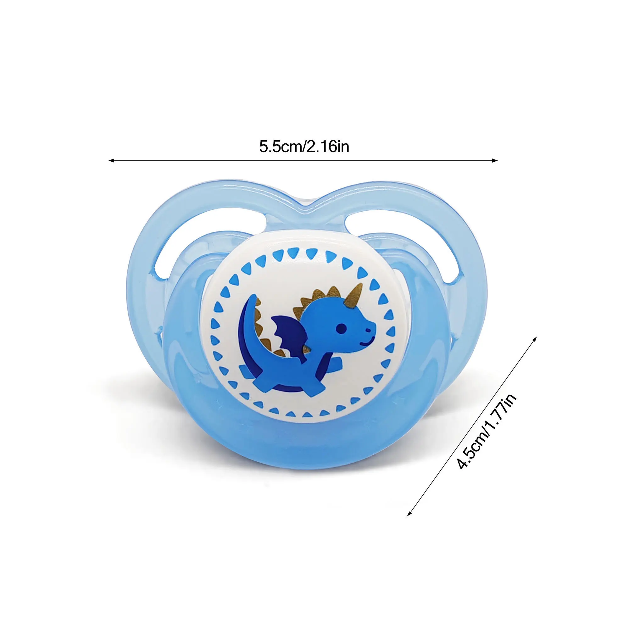 Silicone soothers Animal prints Perfect gift for newborns Breathable and breathable Cry stopper Buck teeth prevention silicone pacifier