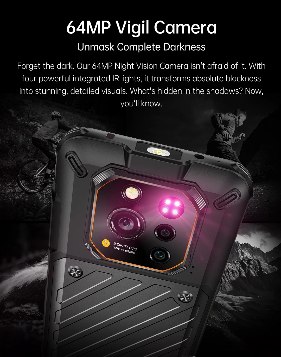 RugOne Xever 7 5G Rugged Phone Android 15 Smartphone 512GB ROM 12+12GB RAM 6.67" 120Hz AMOLED NFC 5500mAh Swappable Battery