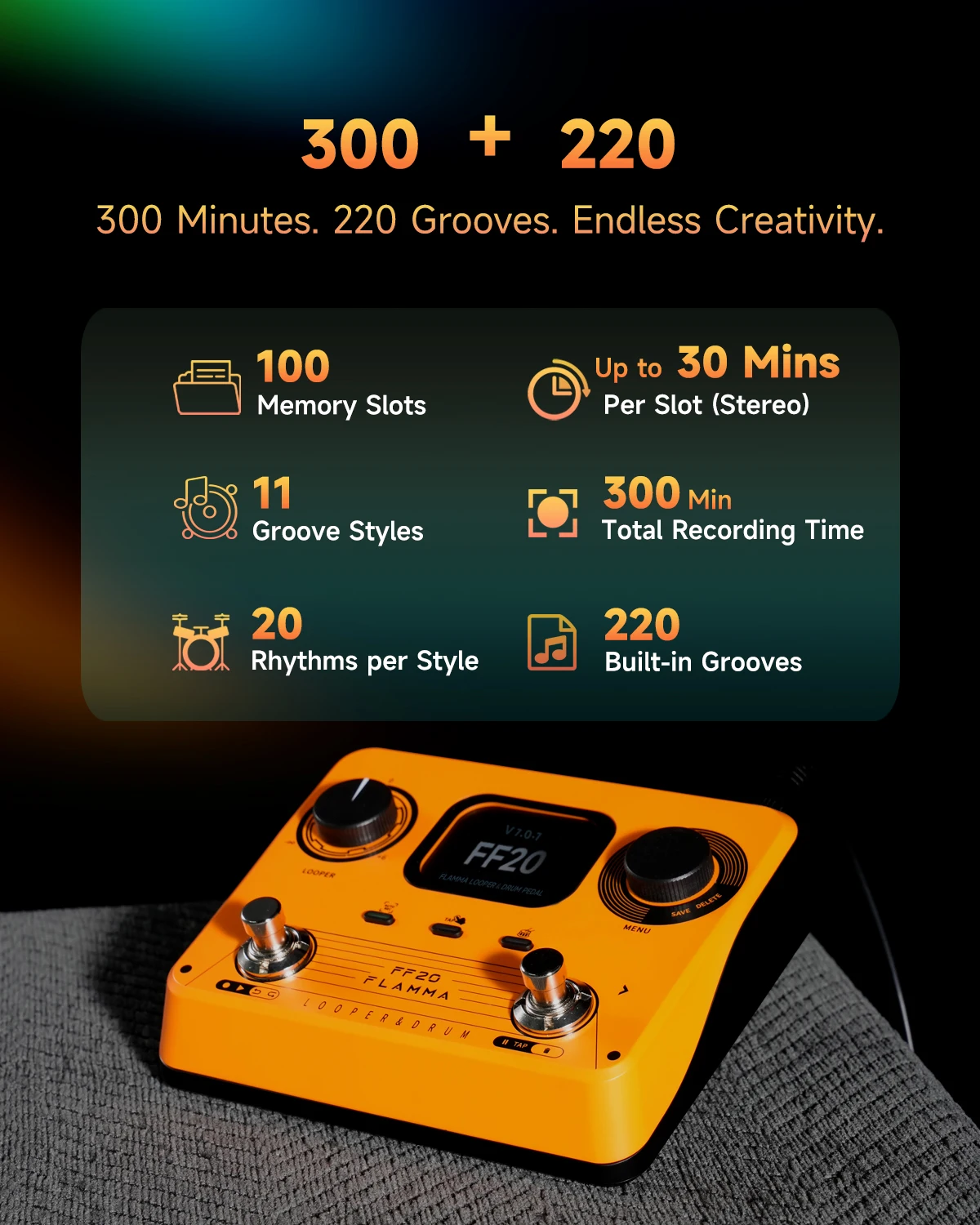 FLAMMA FF20 Guitar Looper 2