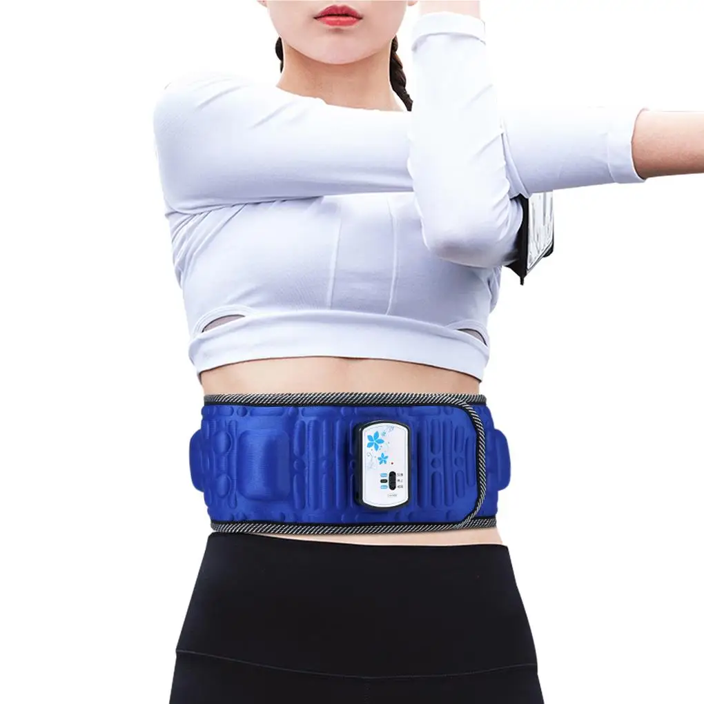 Slimming Belt Vibrator X5 Times 33 Lodestones Sticker Massager Weight-Loss Arm Relieving Fat Burning Equipment US Plug