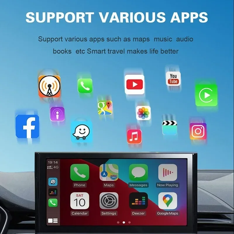 Smart Ai Box Android 13 CarPlay Android Wireless CarPlay Auto Adapter For Netflix For YouTube car intelligent systems