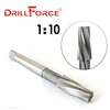 Drillforce 1:10 Machine Reamer 8-38mm Morse Taper HSS Spiral Flute Cutter (8/10/12/14/16/18/20/22/24/26/28/30/32/34/36/38mm) 1