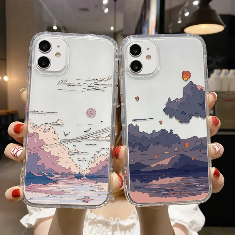 Anime Scenery iPhone Case - Vibrant Design Protective Cover