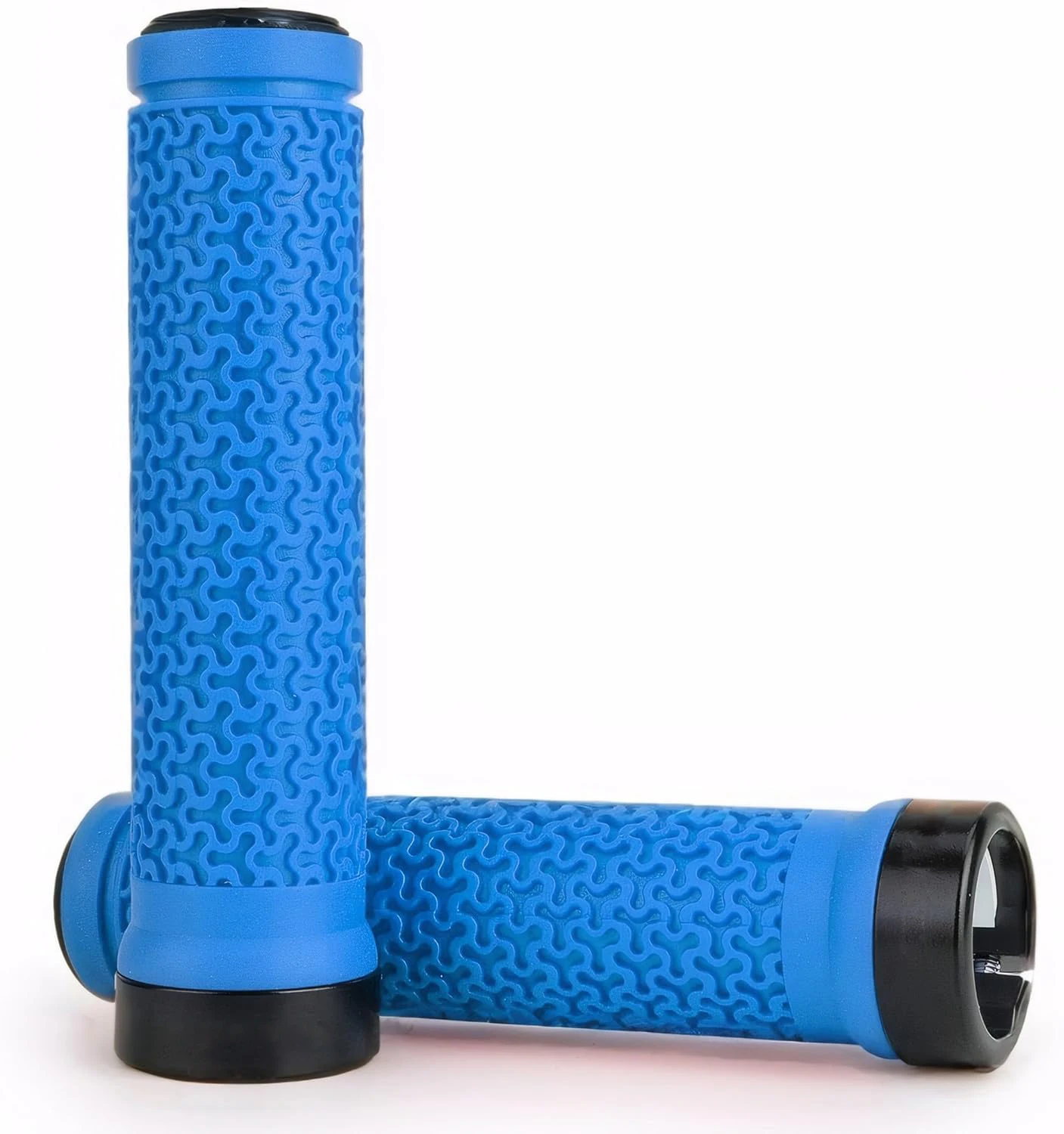 Einzelne verriegelbare Fahrradlenkergriffe, weicher, rutschfester, ergonomischer Handgriff für Mountainbike, MTB, BMX, Klappfahrrad und Roller – Detail 11
