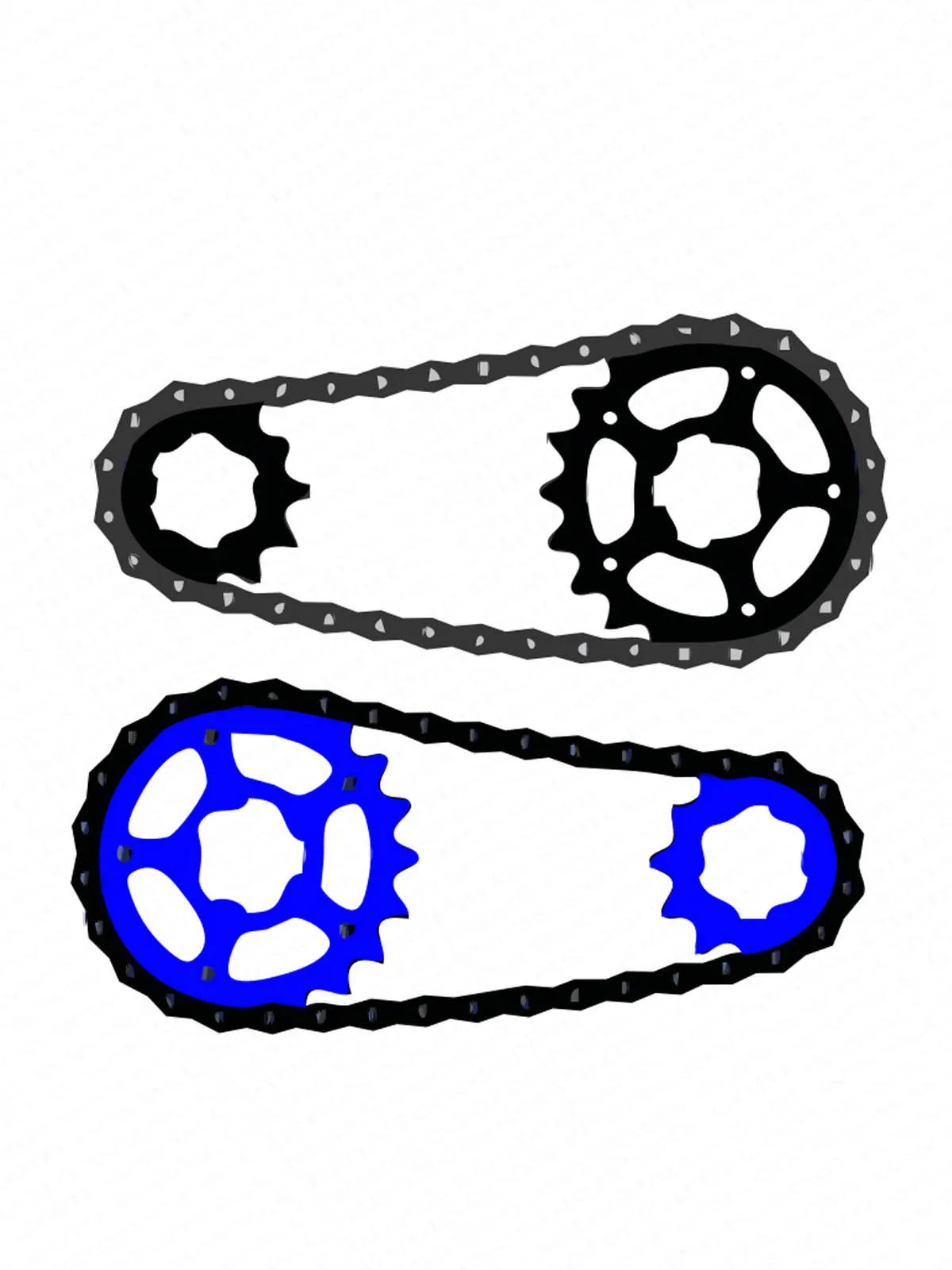 Pignone 55 Denti Per Pocket Bike 47CC/39CC 2 Tempi - Diametro 115mm, 3 Fori, Lega Acciaio, Adatto A Scooter Gas, Dirt Bike, Mini ATV