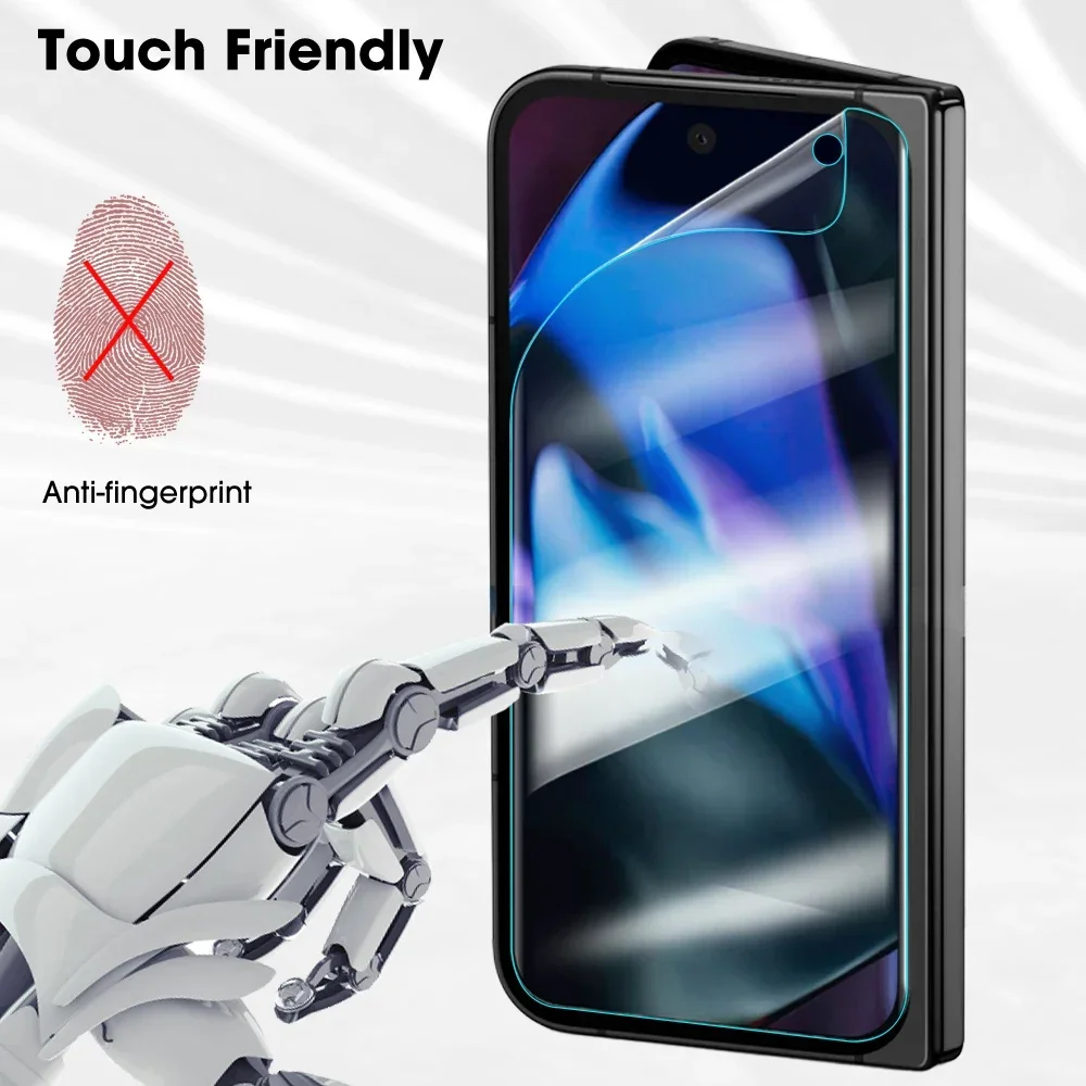 Hydrogel Film for Google Pixel 9 Pro Fold Soft Screen Protectors Front&Back&Inner Film Protective Films for Pixel 9 Pro Fold
