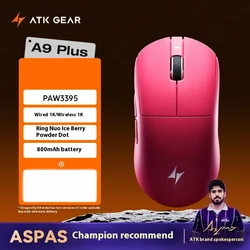 Brand New Ultimate Wireless Gaming Mouse - Lightweight Dual Mode with Custom Features (ATK A9 PLUS)