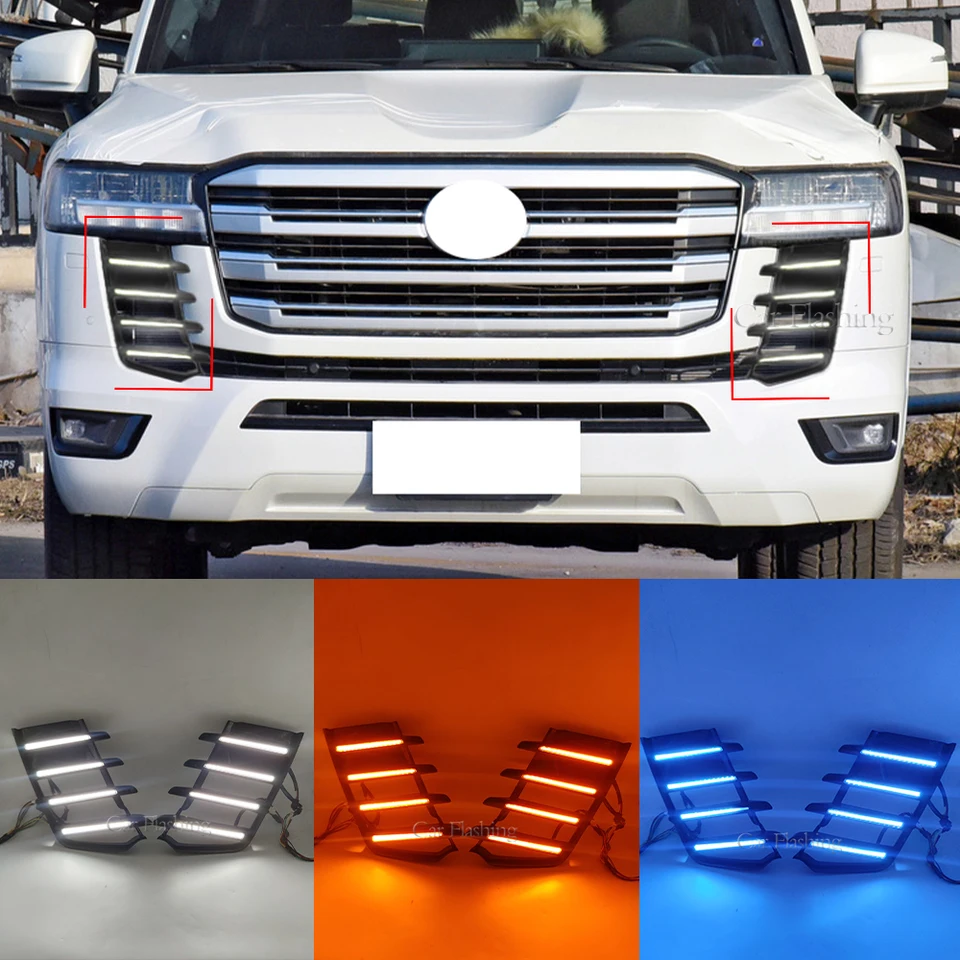 トヨタランドクルーザー300 lc300 2022 2023 2024用の黄色のウインカー