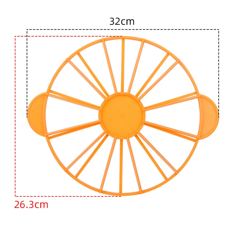Description Picture 6 of item10/12 Slices Plastic Cake Equal Portion Cutter Round Bread Cake Mousse Slice Marker Baking for Household Kitchen Utensils