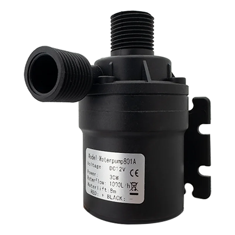 DC24V Bürstenlosen Motor DC12V 1000L/H Kopf 8M Wasserdichte Tauchpumpe Brunnen Warmwasserbereiter Dusche Booster Pumpe EU Adapter – Detail 12