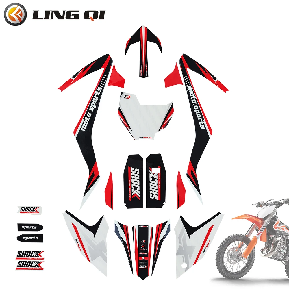 3M Graphics Sticker Backgrounds Decal For KT 65 For TaoTao DB20 Model Dirt Bike.Decals 3M Motorcycle Stickers
