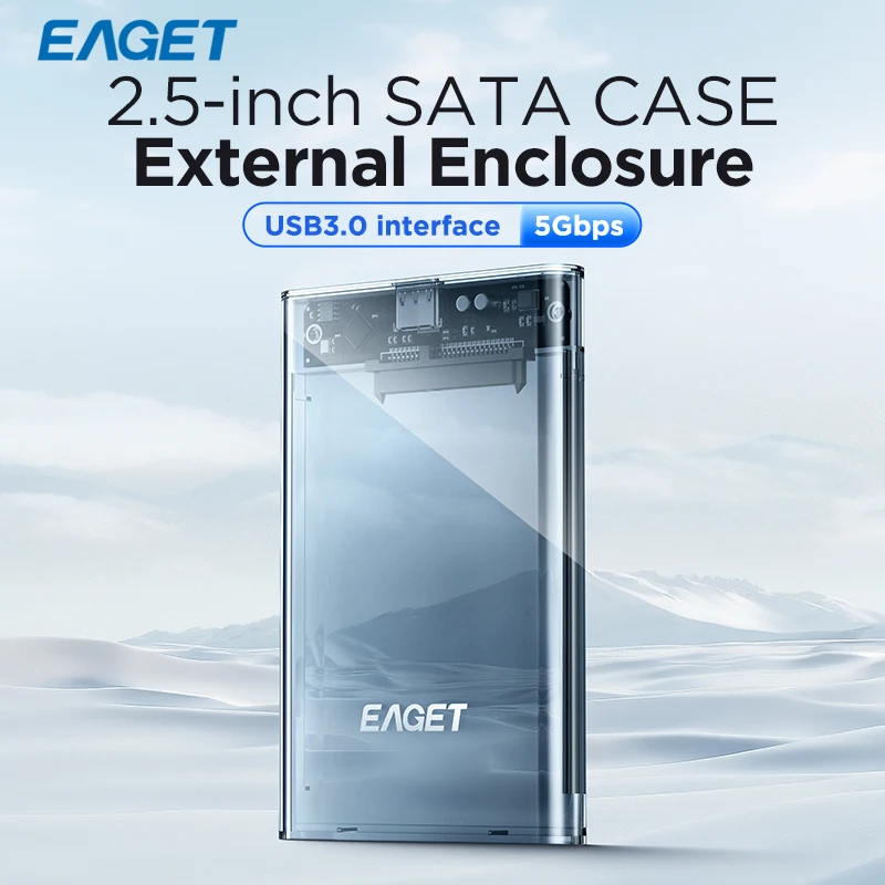 Eaget HDD ケース 2.5 インチ SATA から USB 3.0 ハードドライブ