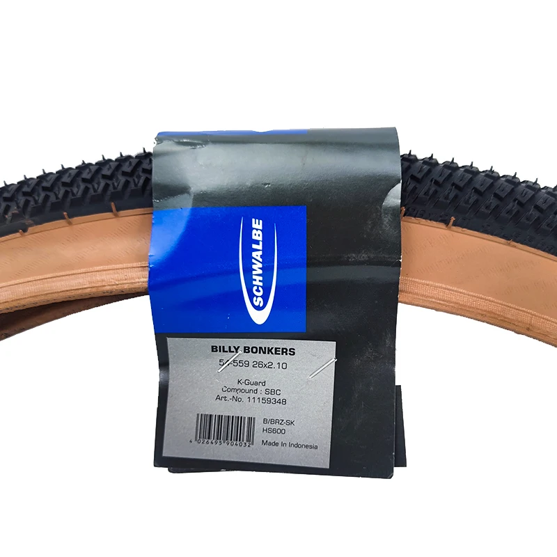 BILLY BONKERS Bicycle Tire 26x2.10 2.25 54-559 26inch Brown