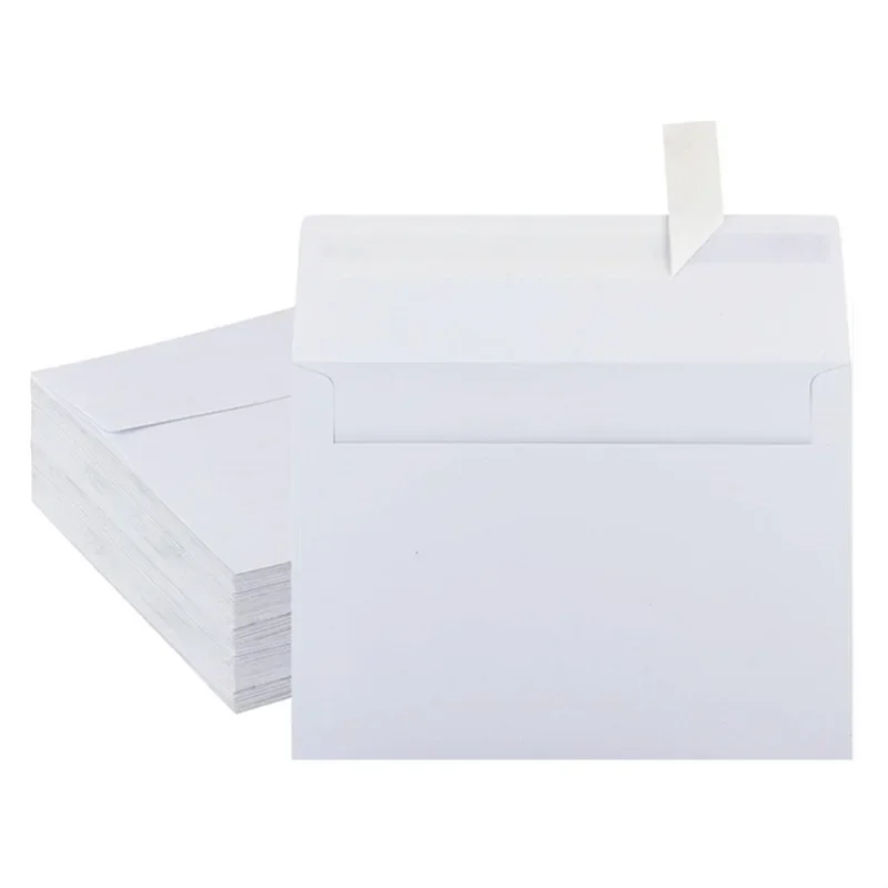 A7 Envelope 50pcs Kraft Paper Postcard Style Envelopes for Wedding Invitations Stationery Gift Packaging