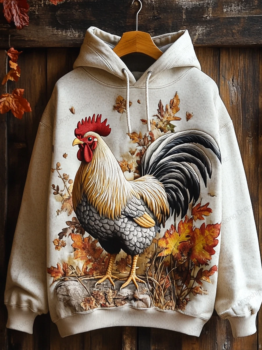 thumbnail image 1 of Sudadera con capucha con estampado 3D de animales, divertida, pollo, ardilla, caballo, conejo, para hombre y mujer, sudadera de gran tamaño a la moda, abrigo de calle para mujer, 1 of 4