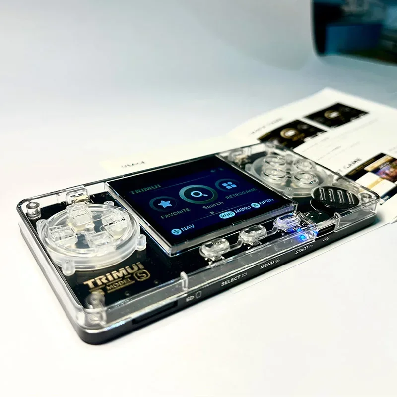 TRIMUI MODEL S 極小 携帯ゲーム Trimui モデル S 携帯ゲーム機ミニマシン透明ボディ非常に 2