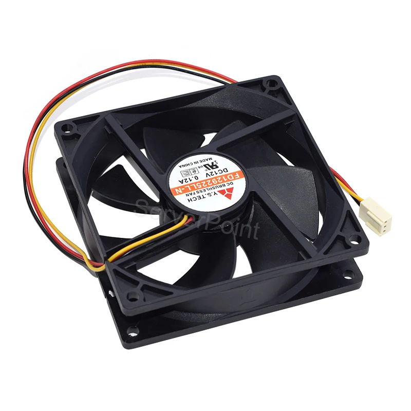 Original for Y.S TECH FD129225LL-N DC 12V 0.12A 90x90x25mm 3-Wire