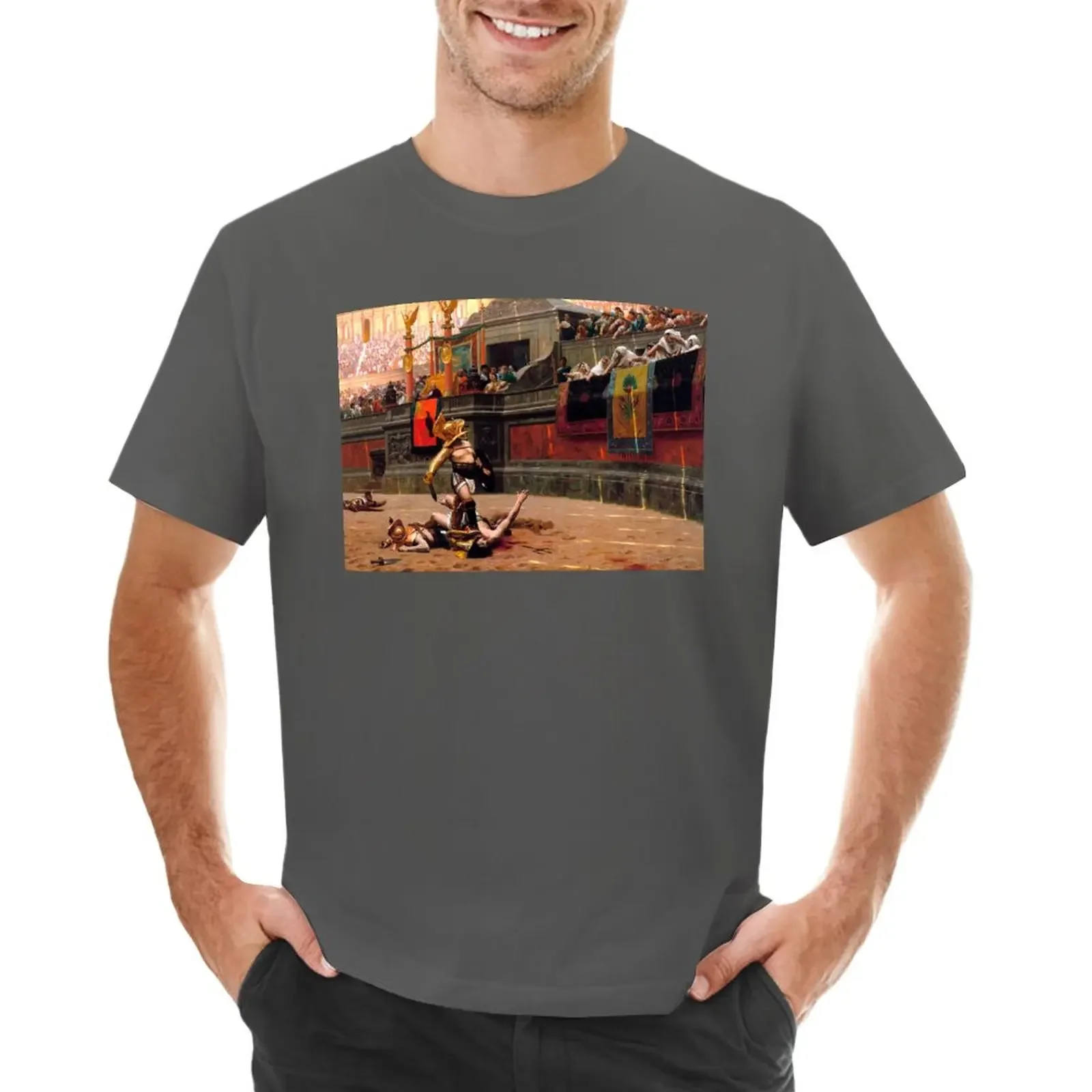 Pollock Verso Gladiator Gland T-Shirt Top Sublime Mens Plain T-Shirt