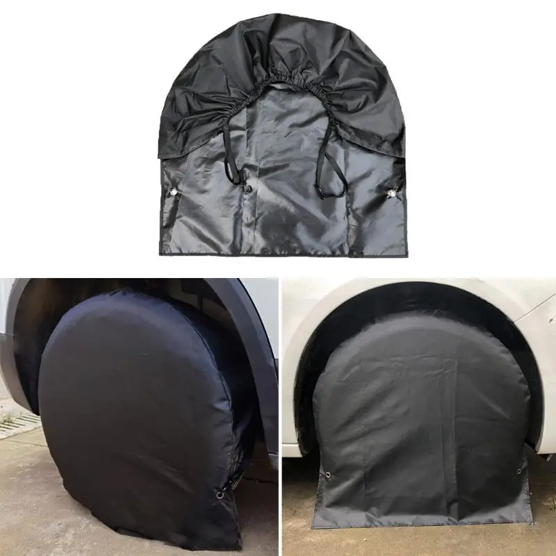 T3EF Tire Protector 27 inches-32 inches Black Storage Protective Covers Water Proof for Wheel Tire Waterproof Dust-proof