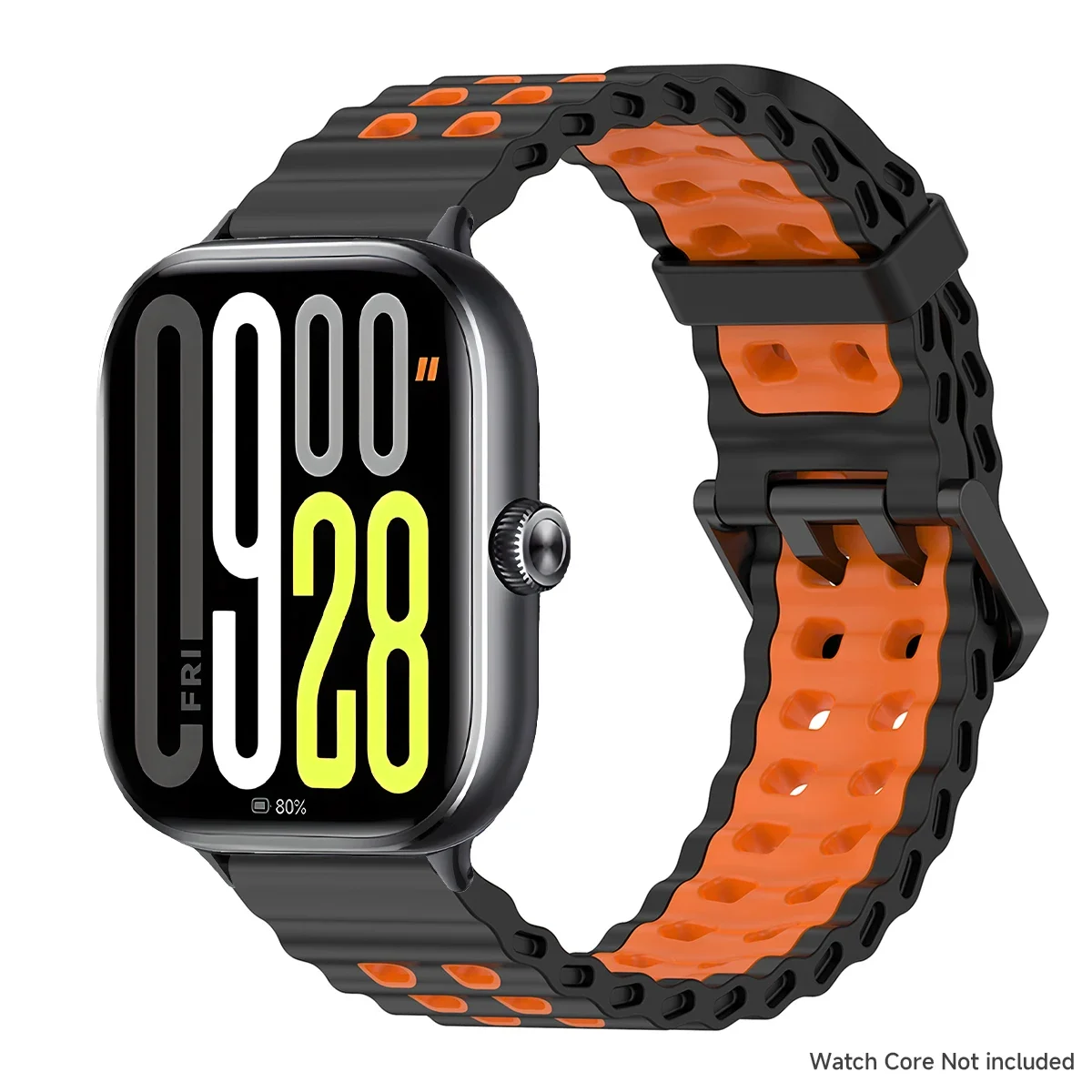 Two-Tone Breathable Silicone Sport Wristband Strap