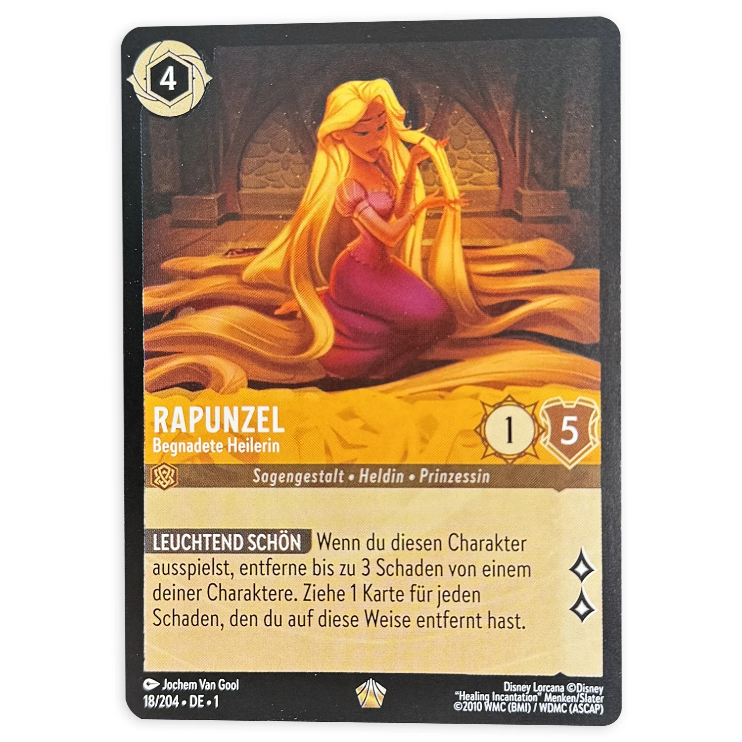 Carte Collezionabili Disney Lorcana Proxy Rapunzel-Dotato Di Guarigione Storyborn Hero Princess Amber Legendary The First Chapter #18