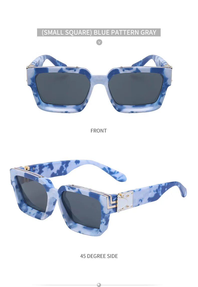 Millionaire Square Sglasses For Men Vintage  Sglasses Women Retro Shades Fashion Glasses Gafas De Sol Sonnenbrille_voghion.com