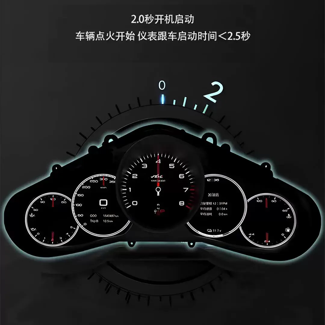 LCD Instrument Cluste for Porsche Cayenne Panamera Macan 718 10-23 modified Speed Water Temperature Car interior