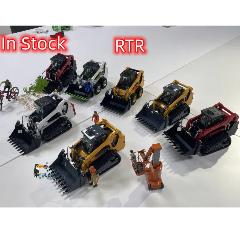 

In Stock Toys Lesu 1/14 Metal RC Hydraulic Skid-Steer Loader Aoue Lt5 Car I6S Radio Battery Light Sound Toucan DIY Remoted Mover