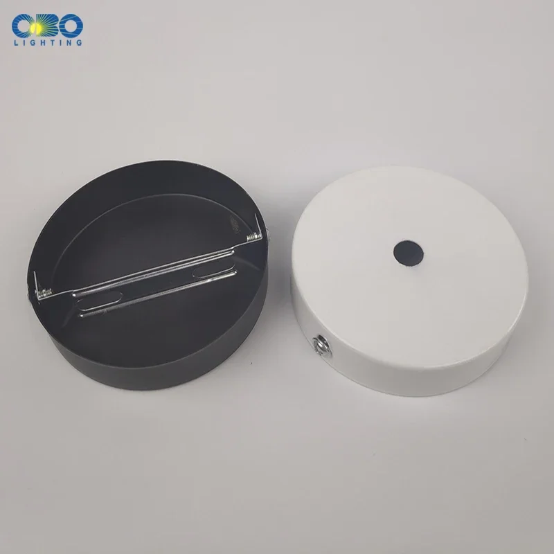 10 PCS Black White Silver Bronze Ceiling Plate Wall Sconce Mount DIY Light Fittings Lamp Base Pendant Lamp 8/10/12cm Disc Base
