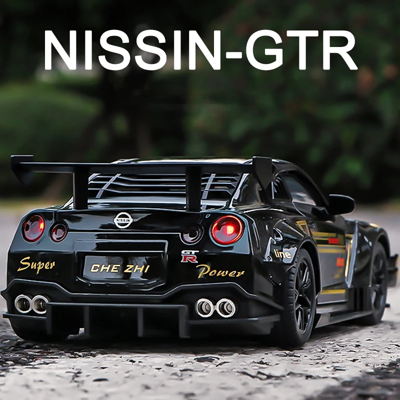 1:24 Nissan Skyline Ares GTR R35 Diecasts & Toy Vehicles Metal Toy Car Model High Simulation Pull Back Collection Kids Toys