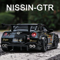 1:24 Nissan Skyline Ares GTR R35 Diecasts & Toy Vehicles Metal Toy Car Model High Simulation Pull Back Collection Kids Toys 1