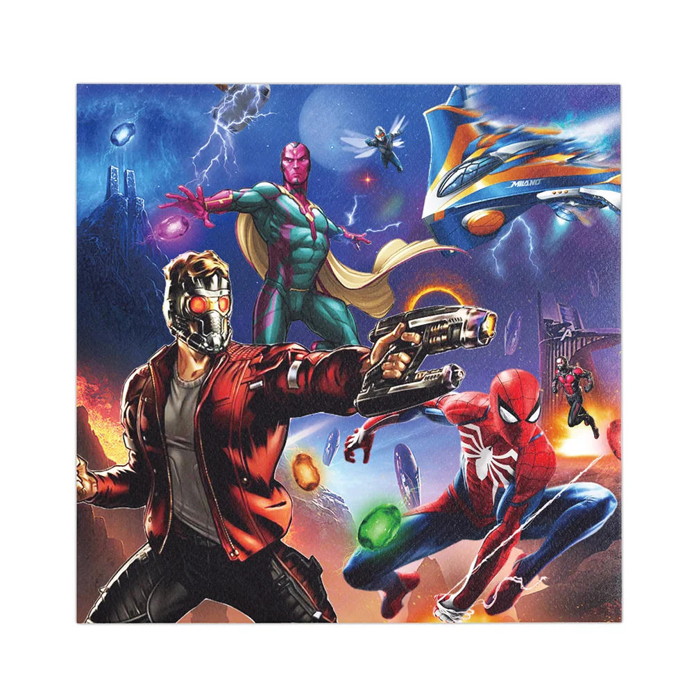 Disposable Napkins 20 Pcs Disney Avengers Disposable Paper Napkin for Party