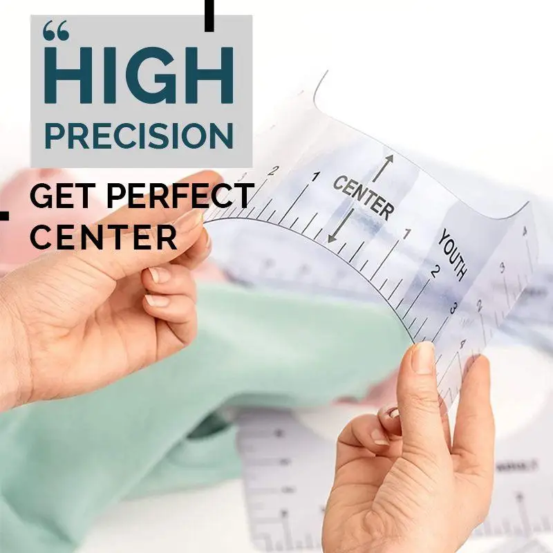 4pcs Tshirt Alignment Ruler Guide to Center Design T-Shirt Ruler Alignment Tool Sewing Accessories DIY Drawing Template Drafting