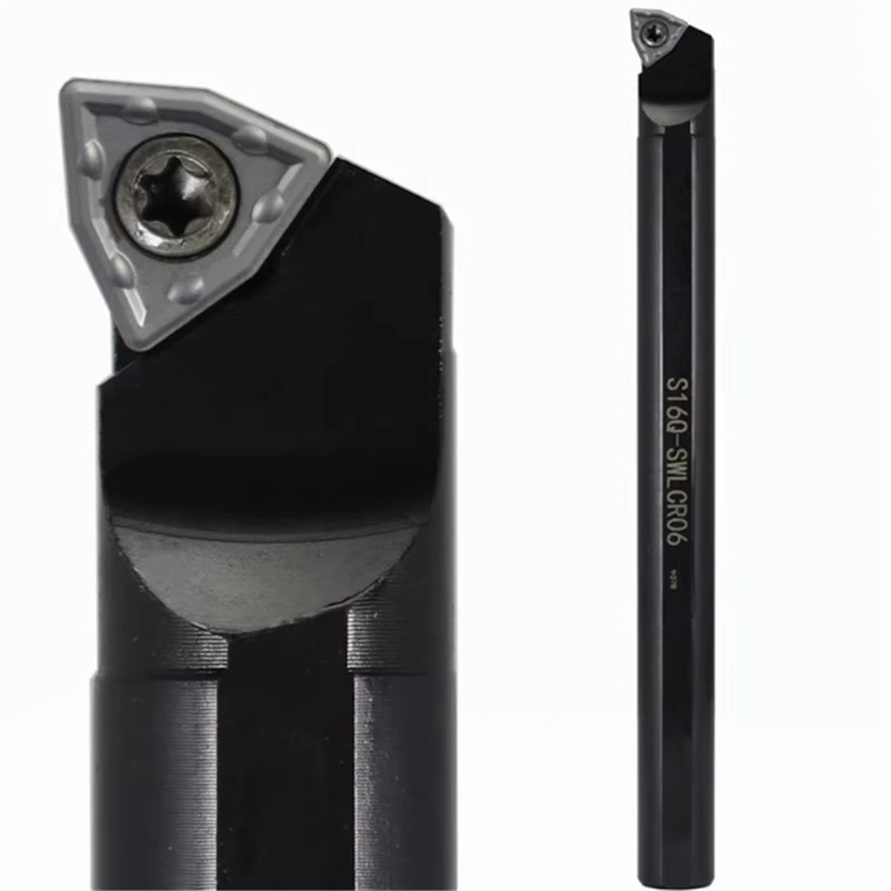 S10K-SWLCR04 S16Q-SWLCR06 S10K S16Q S20R Internal Turning Tool Holder Lathe Cutter Boring Bar Insert WCMT WCMX Carbide SWLCR