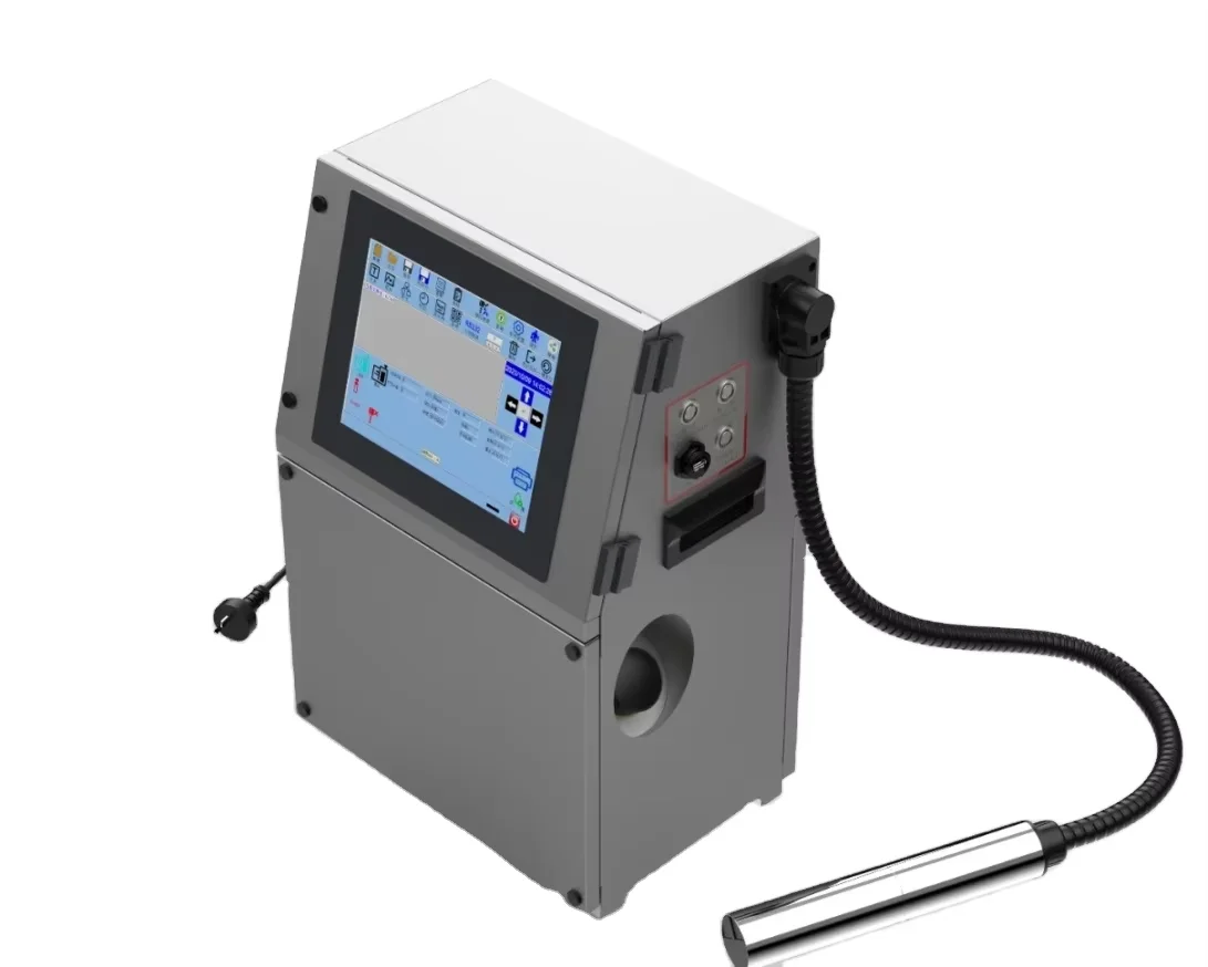 Automatic High-speed CIJ Date Batch Number Food Packaging Bag Inkjet Coding Mach
