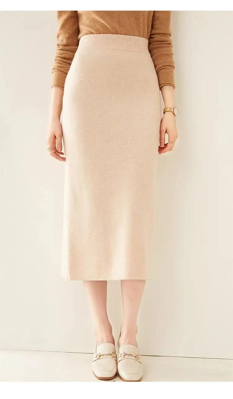 LTYQIN Women's Elegant A-Line Midi Skirt drape