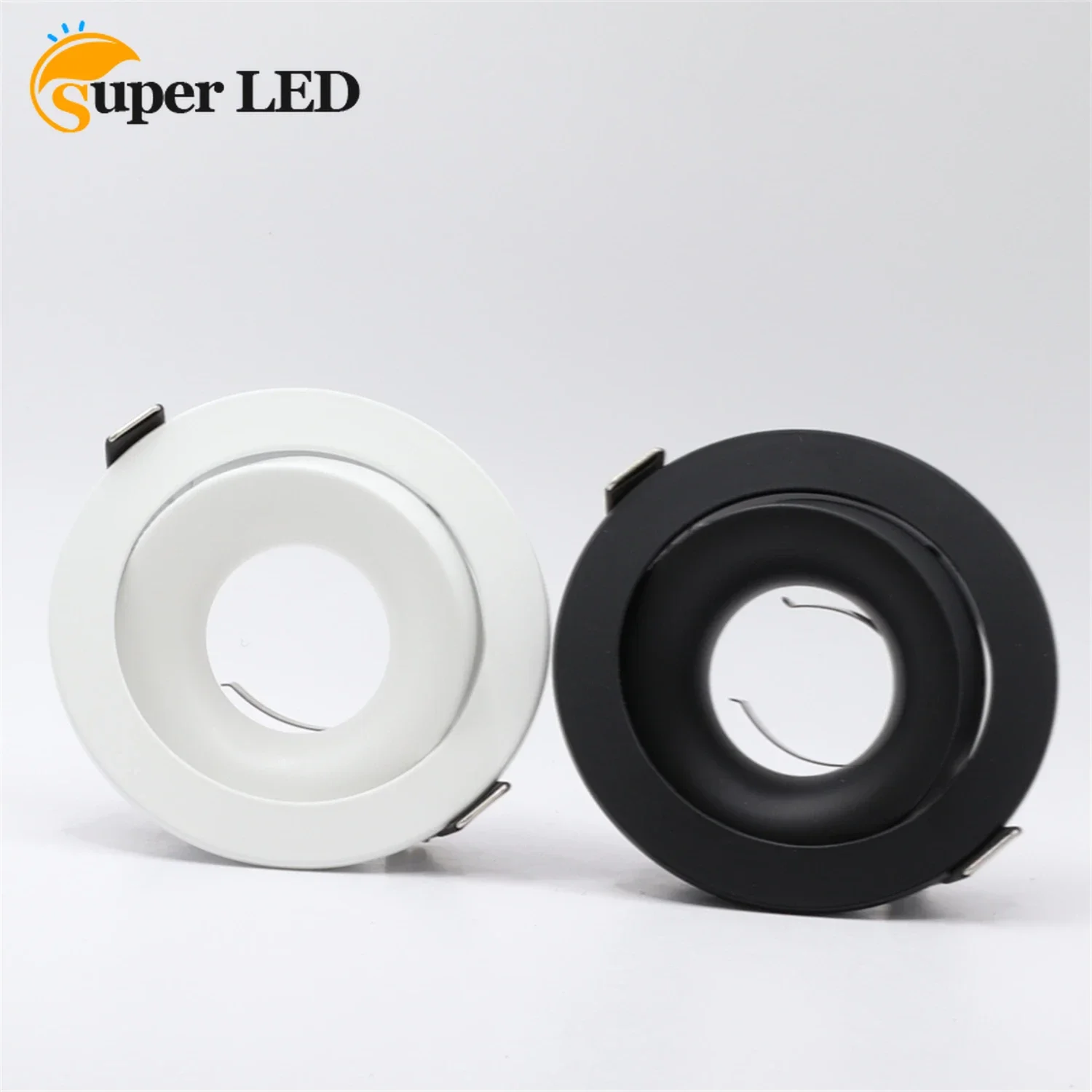 Round Recessed Ceiling Mount Downlight Frame Bracket LED MR16/GU10 Lamp Socket Holder Base Spot Lighting Fitting Fixture